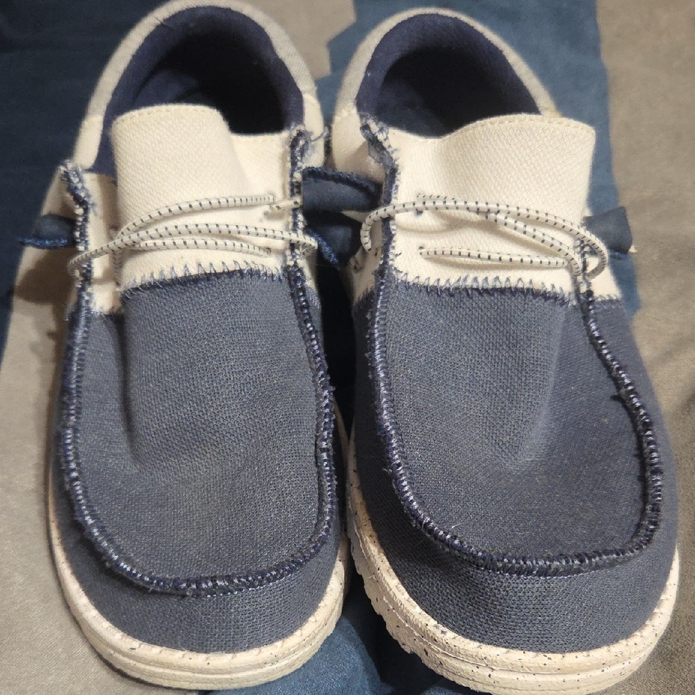 Hey Dude Women's Loafers - Navy and Cream
